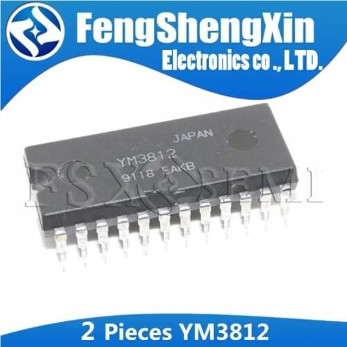 2pcs YM3812 3812 DIP-24 YM3812-F DIP24 3812 DIP FM OPERATOR IC