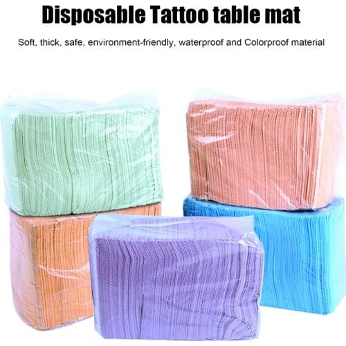 125pcs Waterproof Tattoo Table Pad Disposable Table Cloth Mat Cleaning Cloth Tattoo Accessories for Tattoo Tools