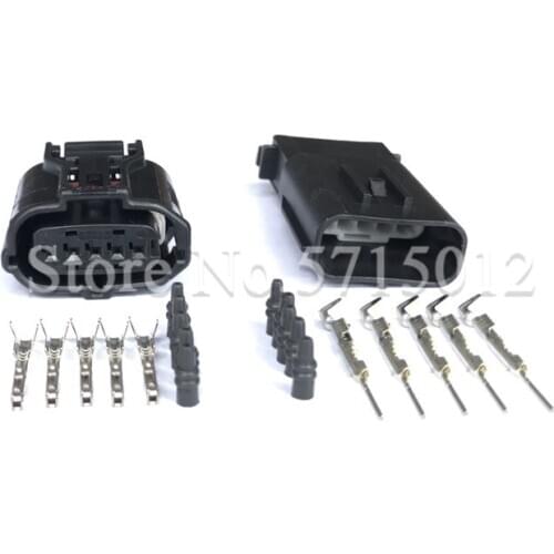 5 Hole 12292 6189-1046 Female Male TS Series MAF Sensor Plug Air Flow Meter Socket For Toyota