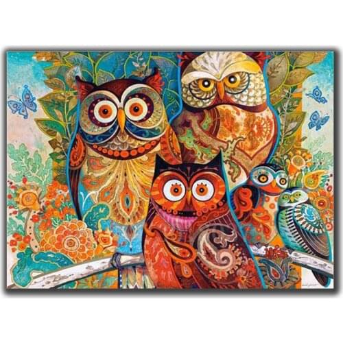 5D Diamond Mosaic Diy Diamond Embroidery Sunbathing Owl 3D Full Diamond Painting Cross Stitch Rhinestone Home Decoration Sticker