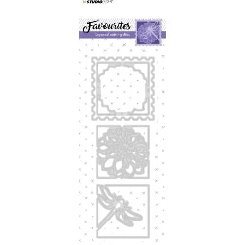 AliliArts Metal Cutting Dies Flower dragonfly layer diy Scrapbooking Photo Album Decorative Embossing PaperCard Crafts Die