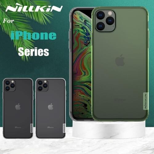 For iPhone 12 Mini 11 Pro MAX X XR XS Max Case Casing Nillkin TPU 0.6mm Thin Silicone Cover for iPhone 8 7 6 6s Plus 5S SE 2020