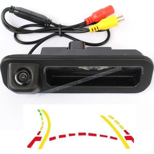 Dynamic Track Trunk handle Rear View Car Camera CCD Night Vision Car Camera for Ford focus 2012 2013 hatchback/sedan