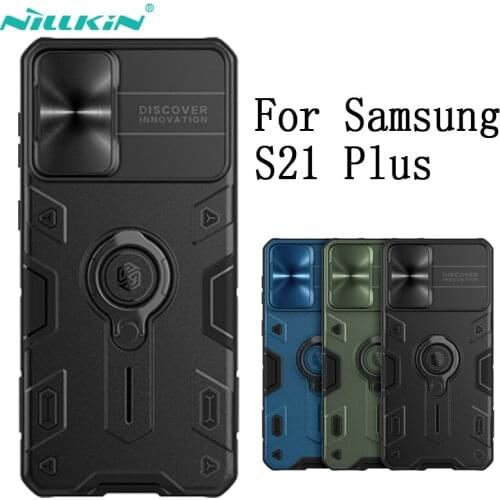 For Samsung Galaxy S21 + Plus Case NILLKIN CamShield Armor Case Cover for S21 Ultra with Ring Kickstand