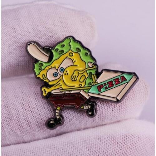 Pizza enamel pin