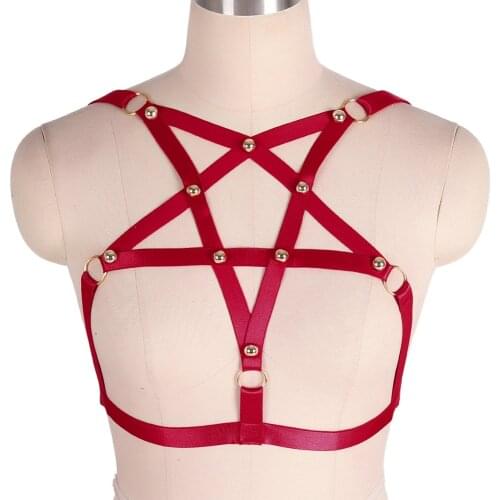 Goth Erotic Garter Stockings Bdsm Harness Fashion Plump Womens Underwear Harness Bra Gothic Clothes Body Sexy Lingerie Belts