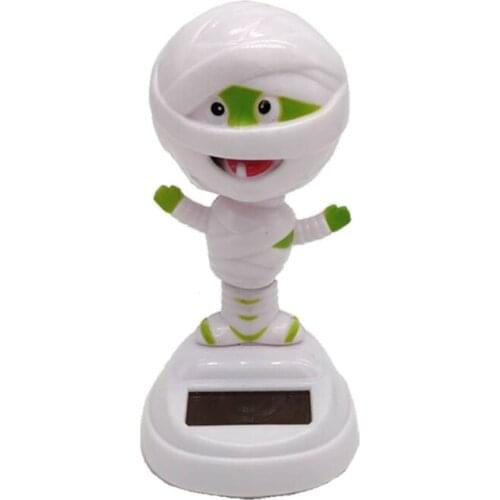 Interesting Bobbleheads Ornaments Funny Cat Skeleton Witch Ghost Decor for Home Party Gift for Kids Families N0HF