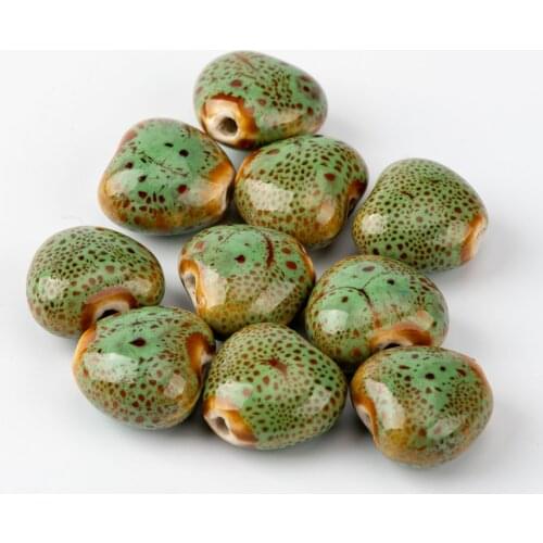 17# 20pcs Heart Shape Quality Ceramic beads not wooden Jingdezhen Unique Ceramics Beads Wholesale #A323B