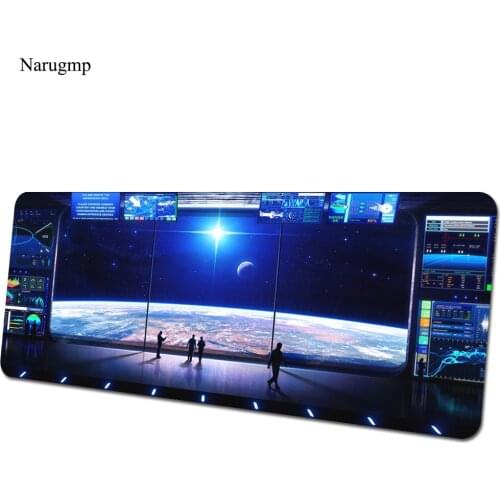 Spaceship mouse pad Hangar Computer mat 800x400x3mm gaming mousepad Futuristic padmouse keyboard games pc gamer desk