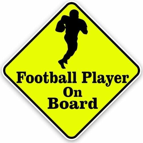 Creative Football Player on The Car Color Sticker PVC Personality Fashion Auto Window Covers Up Scratches Decal Decal Decoration