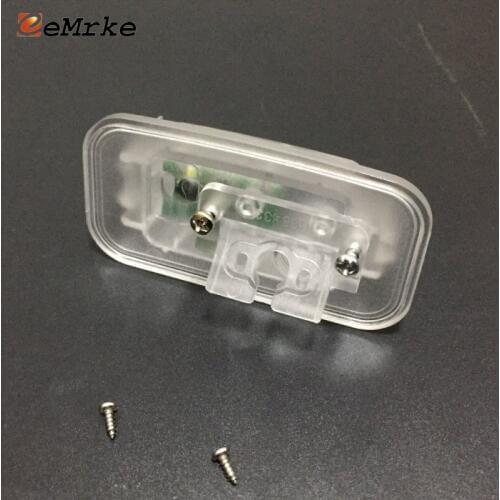EEMRKE Car Rear Camera Bracket Mount License Lamp Lights Housing with Original Bulb Socket for Toyota Camry 2018
