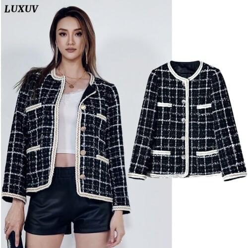 LUXUV Denim Jacket Women Windbreaker Sping Female Coat Oversize Urban Parkas Vintage Clothes Harajuku Basic Cardigan Elegant
