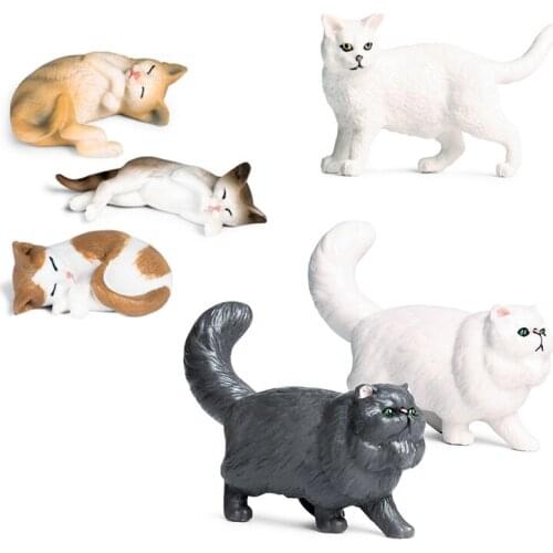 Little Cat Model Pet Classic Toy Figures Handmade Accessories Boys Gift Furnishing Science Home Entertainment