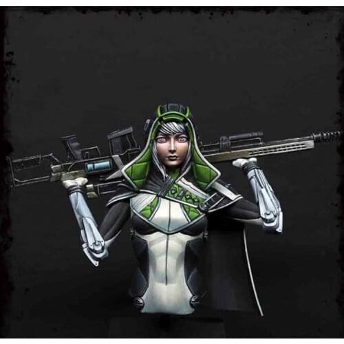1/10 Female Soldier Resin Bust Building Kit