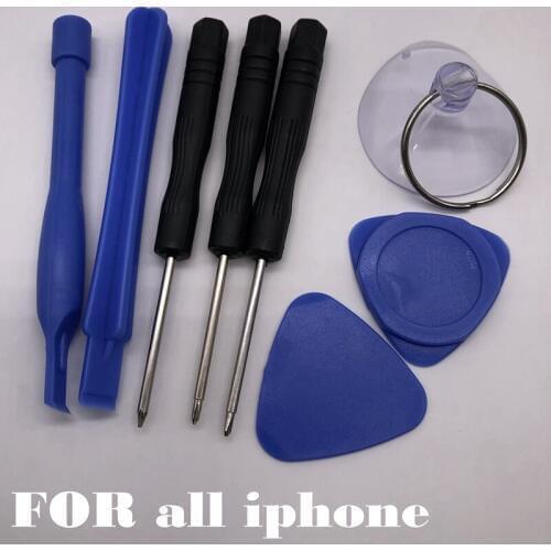 8pcs/set Screwdriver tools kit 5-star point 0.8mm ph000 0.6mm Y Handle DIY Repair Tool for iphone 6/7/8/7p/x/xr/11