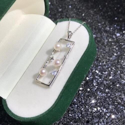 New Arrival Style 925 Sterling Silver Pendant Base Settings Mountings Findings Parts for Pearl Crystal Jade Agate 5pcs/lot