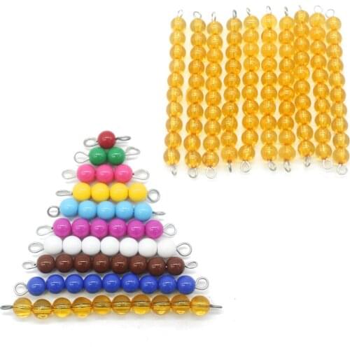 Montessori Materials Math Toy Beads Number Counting Preschool Learning Educational Toys For Kids 3 Years Old Juguetes J1744H