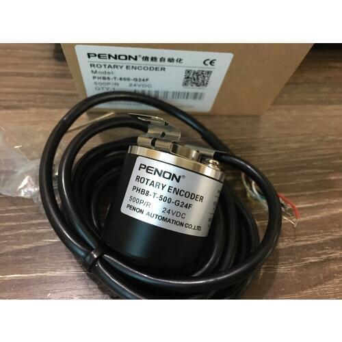 PHB8-T-500-G24F lift rotary encoder 500 lines semi-hollow shaft 8mm outer diameter 38mm 24VDC PHB8