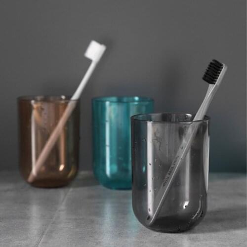 Tansparent Bathroom Washing Cup HomeToothbrush Cups Plastic Transparent Mouthwash Cup