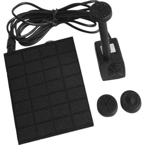 Pond Solar Power Brushless Floating Fountain Water Pump Watering Squar