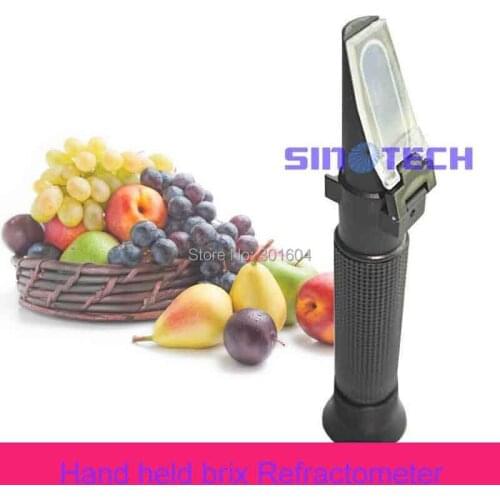 Free shipping Hand held 45 - 82% Brix sugar Refractometer P-RHB-82ATC automatic temperature compesation