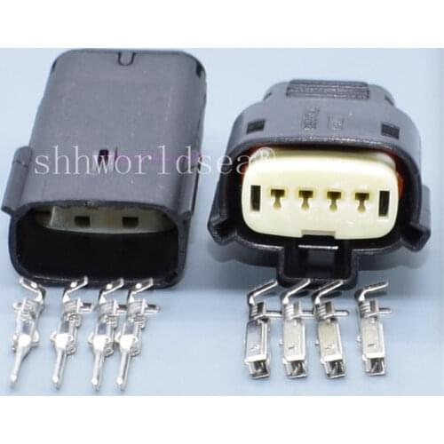 Shhworldsea 2/5/10/30/50/100 4 Pin 1.2mm car Light Lamp Socket Ignition Coil Connector plug 33471-0469 For Ford Chevrolet Buick