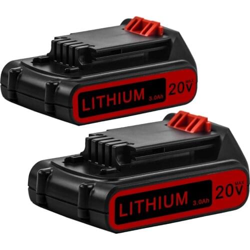 3.0Ah LBXR20 Battery Replacement for Black & Decker 20V Batteries Max Lithium LB20 LBX20 LST220 LBXR2020-OPE LBXR20B-2 LB2X4020