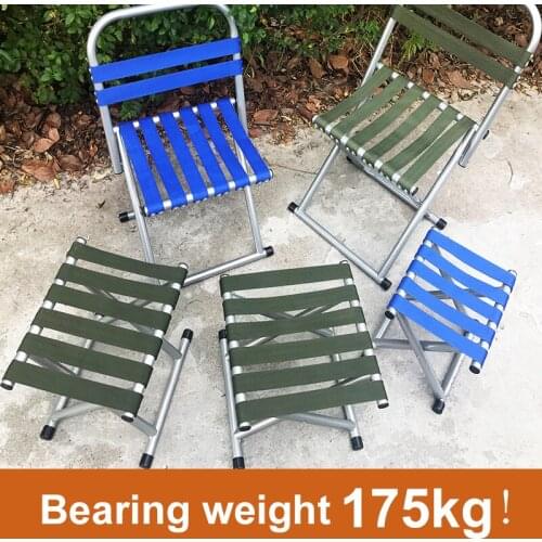 CHACHEKA Outdoor Portable Collapsible Fishing Chair Camping BBQ Beach Stool Folding Hiking Seat Garden Office Home Furniture