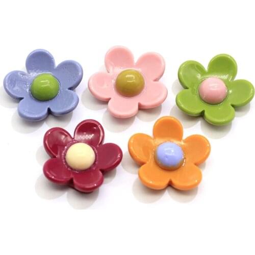 Hair Bow Flower Resin Flatback Cabochons Charm for DIY