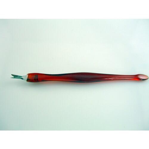 1 PCS Nail Beauty Pusher Cuticle Trimmer Manicure Pedicure Dead Skin Fork Peeling Knife 4.3 Inches