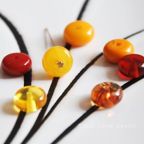Wholesale 10 pcs/lot resin 5x10mm disc rondelle loose beads imitated jewelry making DIY for women