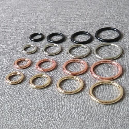 10 Pcs Strong Plated Metal O Rings Circle Clasp Belt Buckle For Bag Dog Pet Harness Key Chain Chocker Sewing Garment Accessories