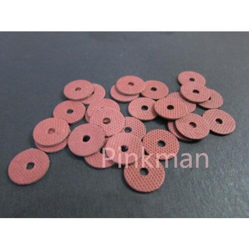 1000 Pcs M8 8mmx18mmx1mm Red Insulating Fiber Washer