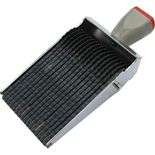 16 Digits Roller Stamp Personalized English Alphabet Number Symbol Rolling Wheel Stamp Multi-Function DIY