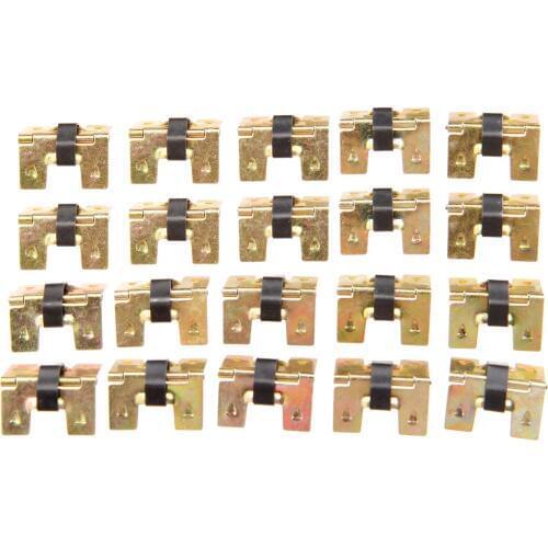 20Pcs 19*18mm Spring Hinges For Jewelry Chest Gift Wooden Music Box Wine Case Dollhouse Funiture Hardware