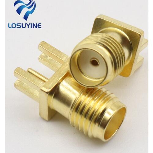 2017 Hot 5pcs End Launch PCB Mount SMA Female Plug Straight RF connector Adapter