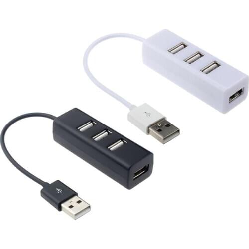 4-Port Usb 2.0 Hub One Drag Four Splitter Hub Plug And Play Mini Small Socket Hub /Usb 4-Port Splitter