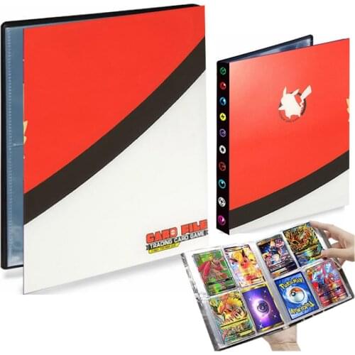 4 Pocket Pokemon Album 240 Card Book Livre Pokémon Playing Game Poke Ball GX Collector Binder Folder Loaded List Map Holder Toys