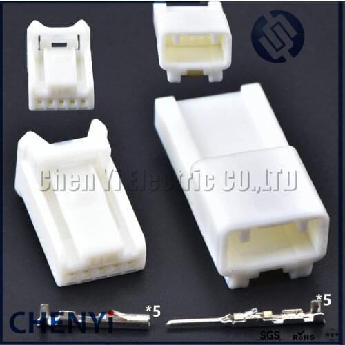 SUMITOMO white 5 Pin 0.7mm Female or Male Auto Wiring Unsealed Replacement Connector car Plug 6098-3810 90980-12365 90980-12366