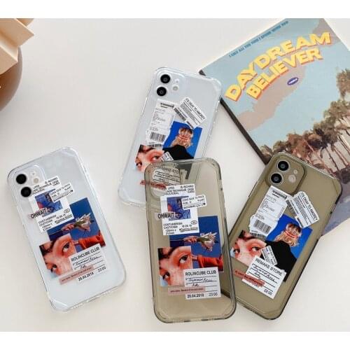 Funda de teléfono para iPhone 12 Mini 12 11 Pro X XR XS Max 7 8 Plus SE 2, carcasa de TPU suave y transparente con diseño de mar
