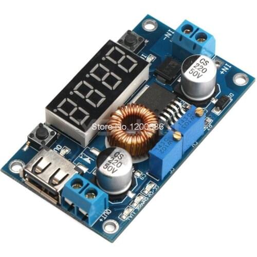 Digital Voltage Regulator DC 5~36V to 1.25~32V 17V 75W Switching Power Supply Constant Voltage & Current Adapter Buck Converter