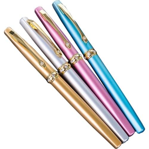 Color Metal Ink Pen Texture Business Boutique Pen Student Writing Practice Pen High Quality Office School Supplies Stationery