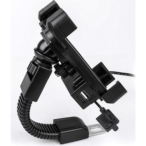 50pcs Motorcycle Mobile Phone Holder Charger Support E-Bicycle Smartphone holder for Mobile phones Scooter charge for 3.5-7 inch