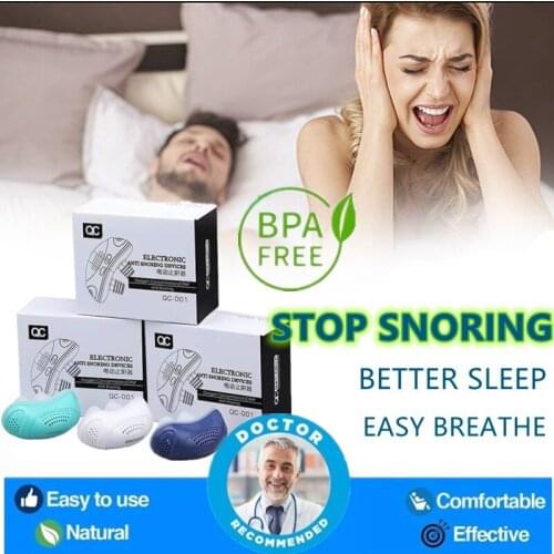 Electric Anti Snoring Prevention Electronic Device Sleep Stop Snore Aid Device