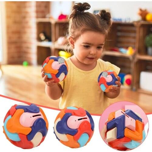 Reative Ball Jigsaw Toy Assembled Ball Early Education Deformation Educational Puzzle Toys Piggy Bank Gift For Children