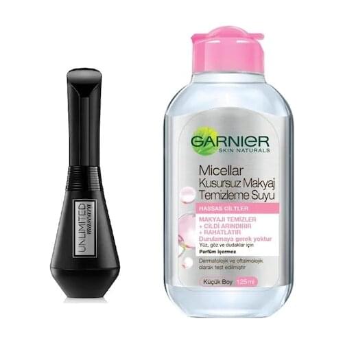 Loreal Paris Unlimited Black Mascara + Garnier Micellar Tem. Juice 255948304
