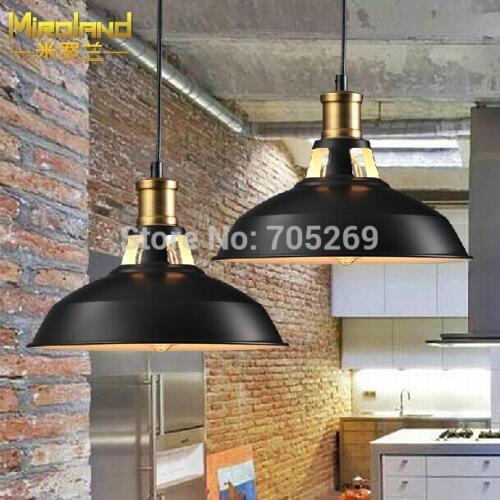 American retro chandelier industrial wind creative personality single head iron coffee shop dining room bedroom lighting