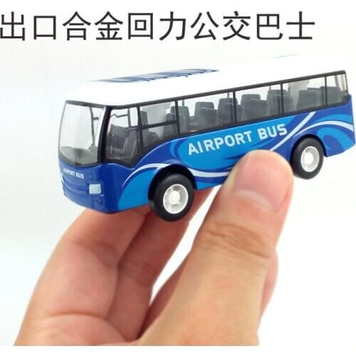 Alloy Pull Back Car Cartoon Mini Medical car Bus Back Car school bus Model Toys For Children Garage Mini bus Model Wholesale