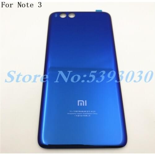 Original For Xiaomi Mi Note 3 Battery Cover Door Panel Glass Case Mi Note 3 Back Cover for Xiaomi Mi Note 3 Back Battery Cover