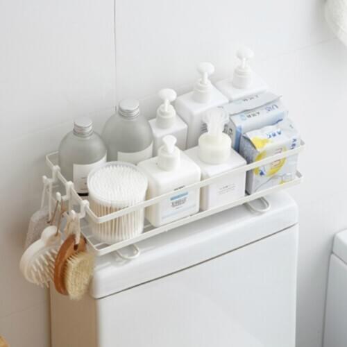Toilet shelf above the toilet tank wrought iron storage rack free punch toilet rack storage rack